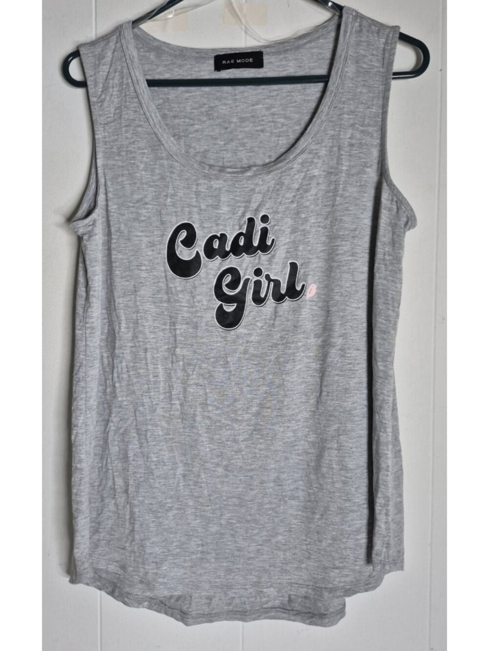 RAE MODE Gray Candi Girl Tank Women's Size M